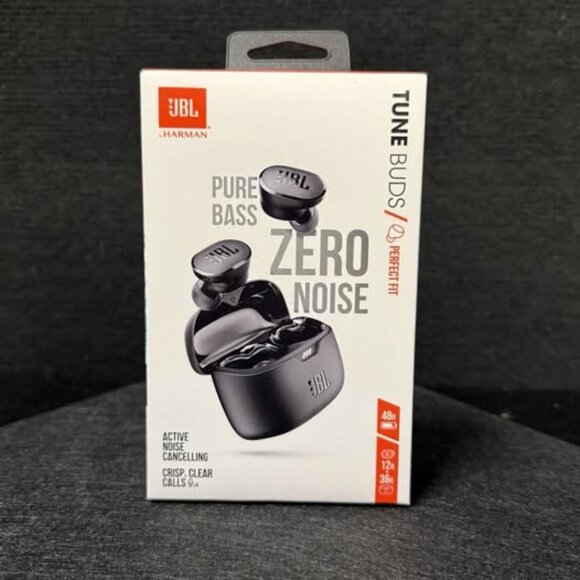 JBL Tune Buds True Wireless Active Noise Cancelling Earbuds-Bluetooth 5.3-Black - Picture 1 of 3